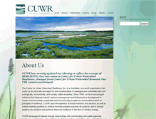 Tablet Screenshot of cuwr.org